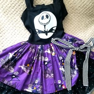 Handmade Jack the skeleton King dress 2/3t